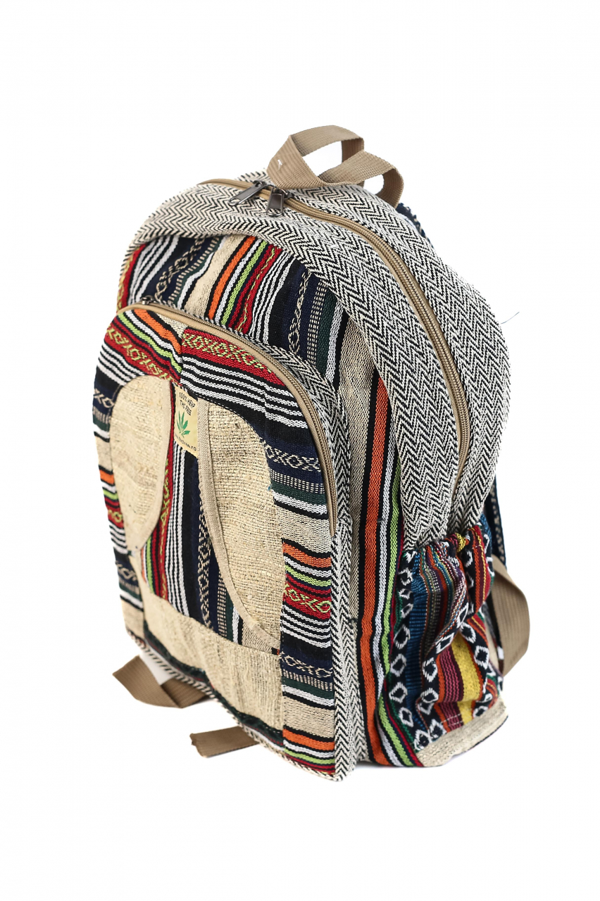 Rucsac Mare Unicat din canepa si bumbac - Model 388 [2]