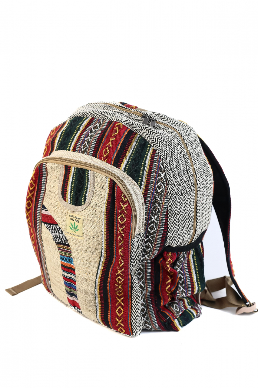 Rucsac Mare Unicat din canepa si bumbac - Model 389 [2]