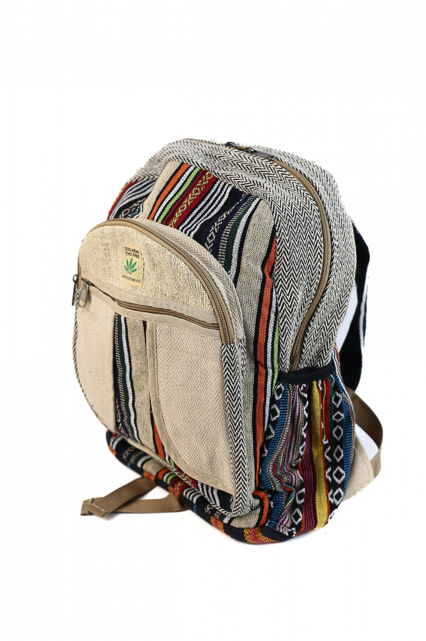 Rucsac Mare Unicat din canepa si bumbac - Model 399 [2]