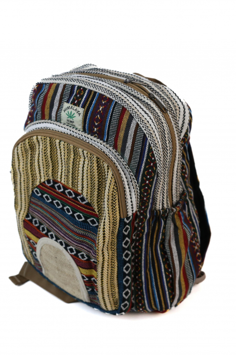 Rucsac Mare Unicat din canepa si bumbac - Model 413 [2]