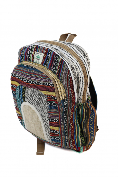 Rucsac Mare Unicat din canepa si bumbac - Model 415 [2]