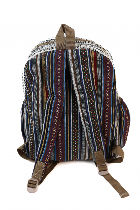 Rucsac Mare Unicat din canepa si bumbac - Model 417 [3]