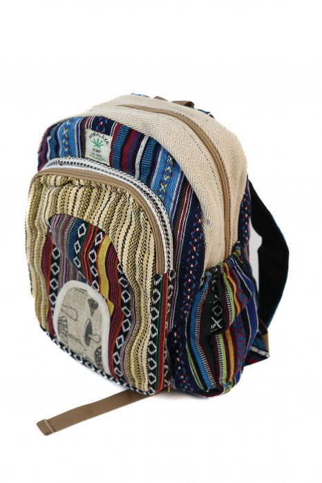 Rucsac Mare Unicat din canepa si bumbac - Model 419 [2]