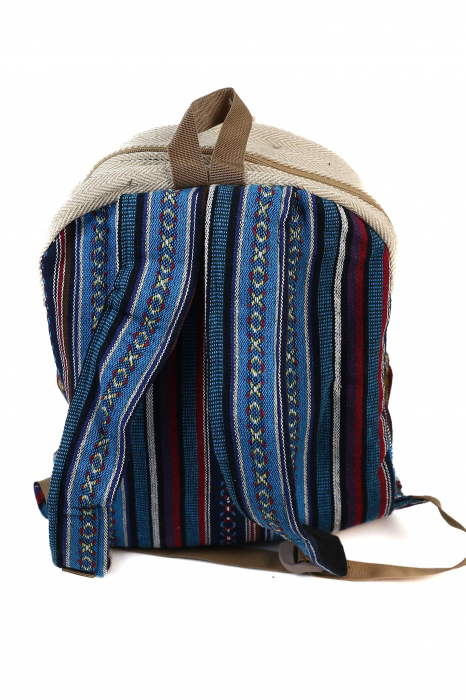 Rucsac Mare Unicat din canepa si bumbac - Model 419 [3]