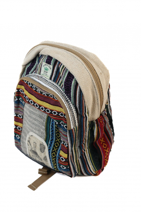 Rucsac Mare Unicat din canepa si bumbac - Model 420 [2]