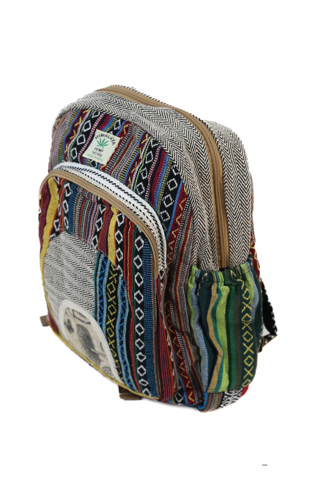 Rucsac Mare Unicat din canepa si bumbac - Model 427 [2]
