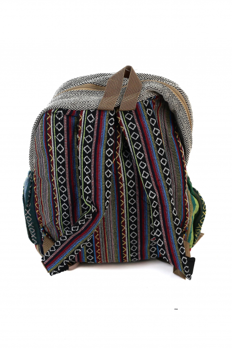 Rucsac Mare Unicat din canepa si bumbac - Model 427 [3]