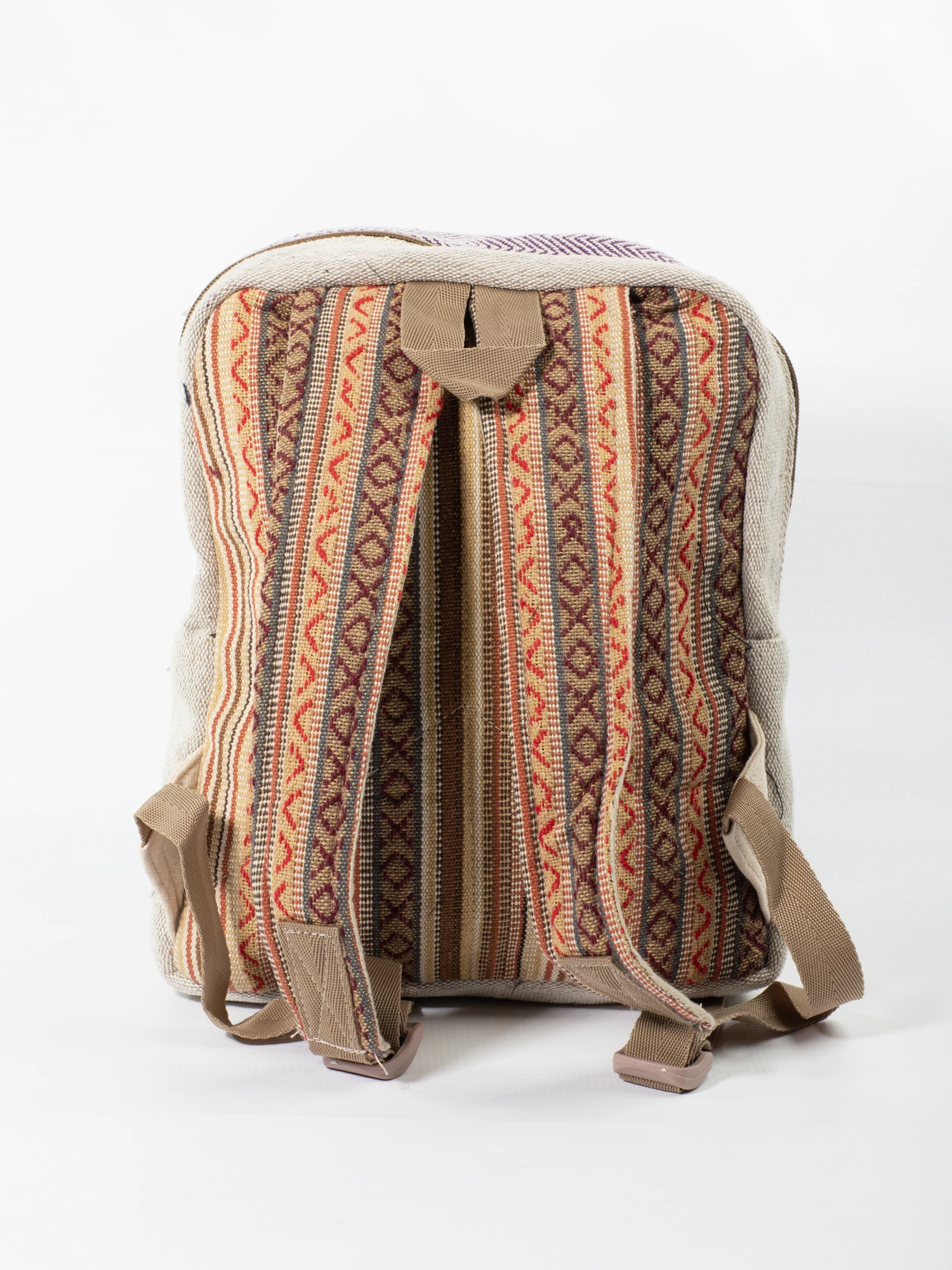 Rucsac Mic din Canepa si Bumbac cu Print Artistic -  Fluture [3]