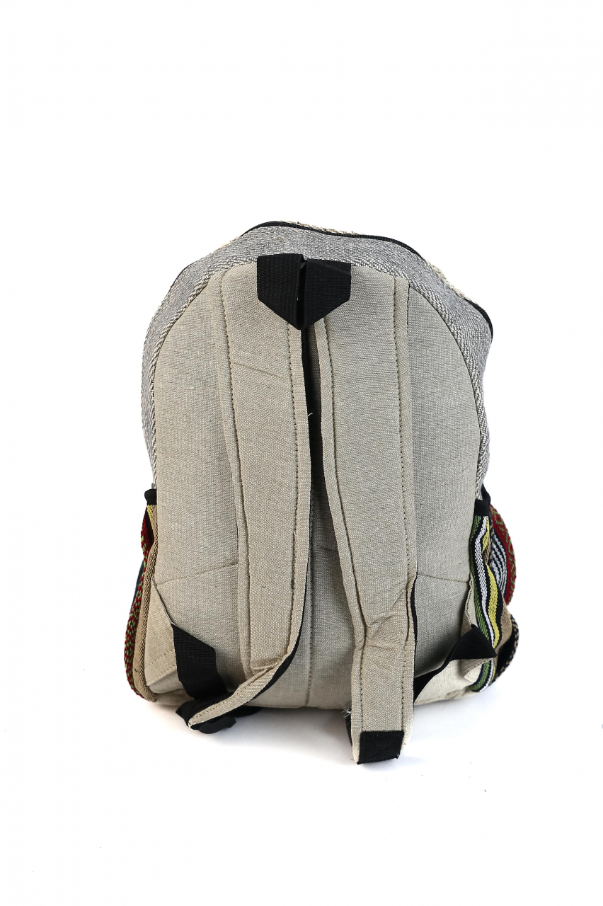 Rucsac mic din canepa si bumbac - unicat - Model 136 [3]