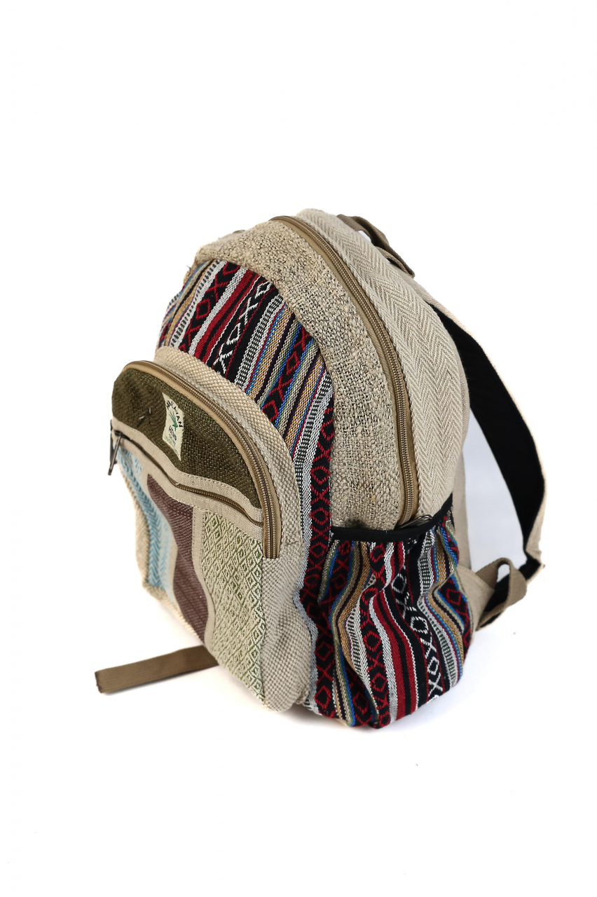 Rucsac mic din canepa si bumbac - unicat - Model 143 [2]