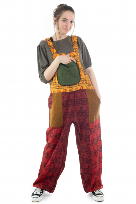 Salopeta multicolora din bumbac [2]