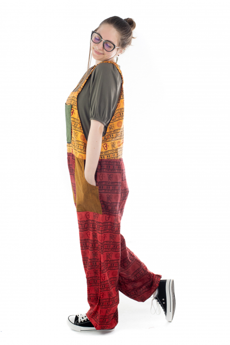 Salopeta multicolora din bumbac [4]