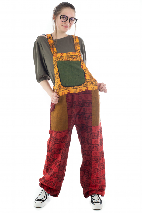 Salopeta multicolora din bumbac [5]