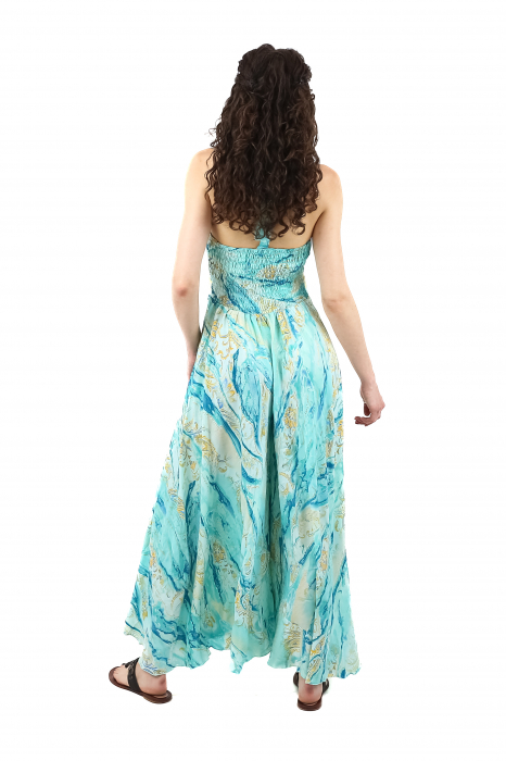 Salopeta din material fluid cu decolteu in V - Model 2 [3]