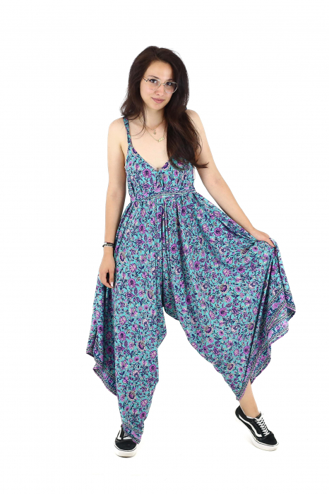 Salopeta evazata cu cordon in talie - Model 3 [4]