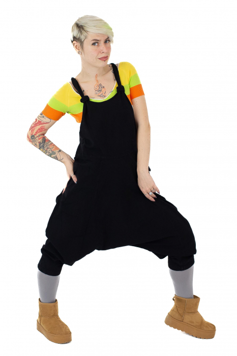 Salopeta lejera intr-o culoare din bumbac 3/4 - Lime [2]