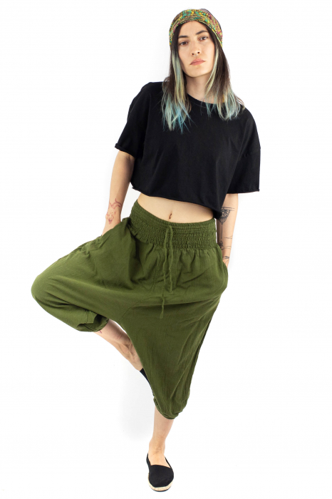 Salvari 3/4 intr-o culoare - Khaki [5]