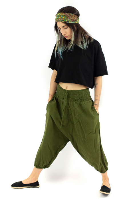 Salvari 3/4 intr-o culoare - Khaki [3]