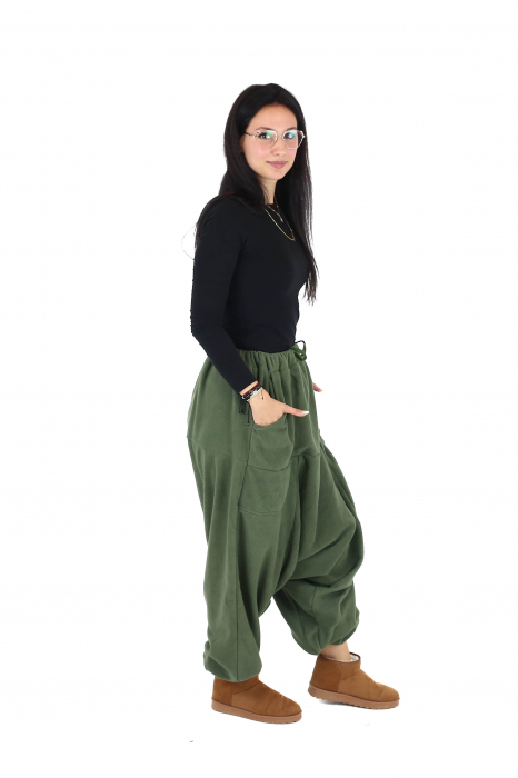 Salvari caldurosi din polar intr-o culoare - Teal [4]
