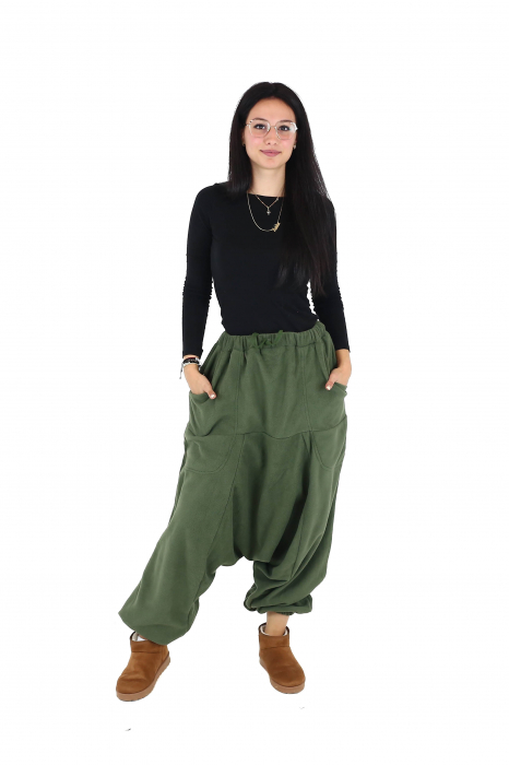 Salvari caldurosi din polar intr-o culoare - Teal [3]