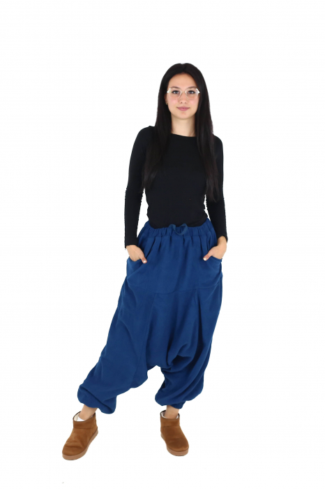 Salvari caldurosi din polar intr-o culoare - Teal [3]