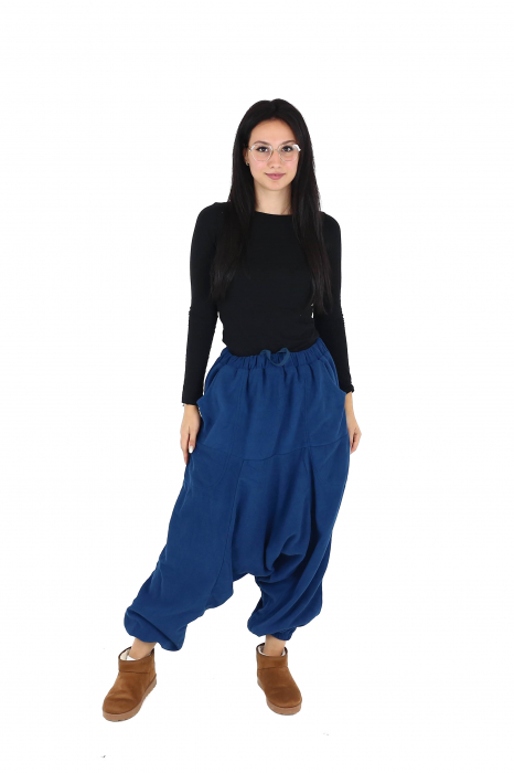Salvari caldurosi din polar intr-o culoare - Teal [2]