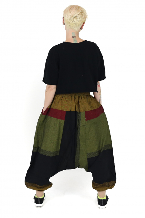 Șalvari cu 2 buzunare cu fermoar - Verde [4]