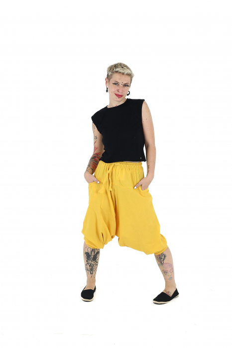 Salvari din bumbac 3/4 intr-o culoare - Rosu (85) [2]