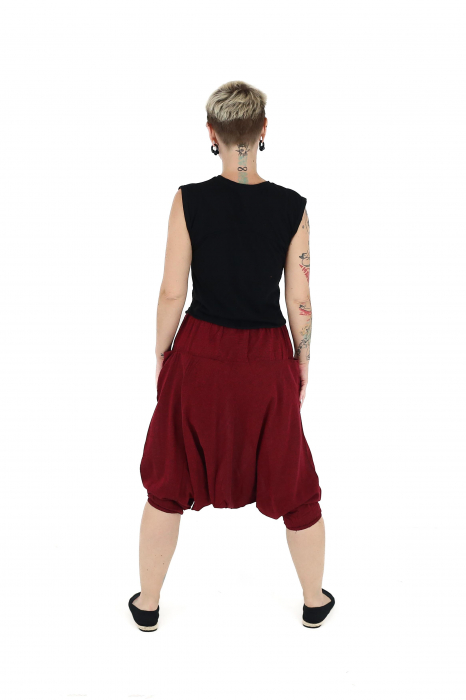 Salvari din bumbac 3/4 intr-o culoare - Rosu (85) [5]