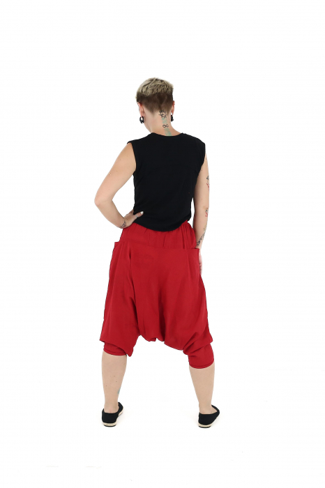 Salvari din bumbac 3/4 intr-o culoare - Rosu (85) [5]