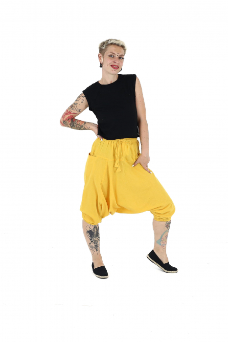 Salvari din bumbac 3/4 intr-o culoare - Rosu (85) [3]