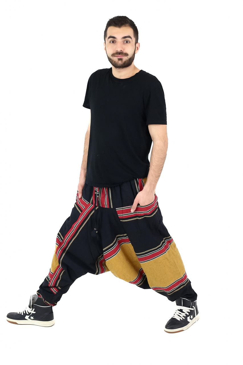 Salvari din bumbac captusiti cu polar - Shayama - Albastru [3]