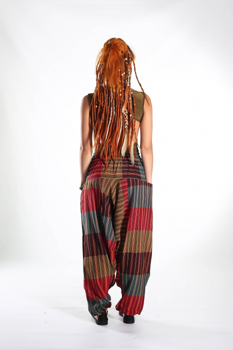 Șalvari din bumbac strappy  - Multicolor 1 [6]