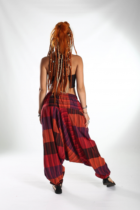 Șalvari din bumbac strappy  - Multicolor 1 [6]