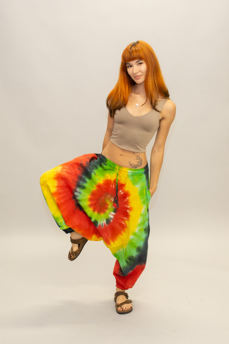 Șalvari din bumbac Tie Dye - Jamaica [3]