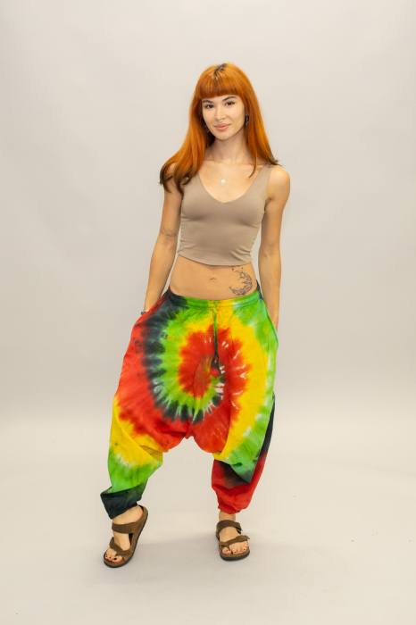Șalvari din bumbac Tie Dye - Jamaica [2]