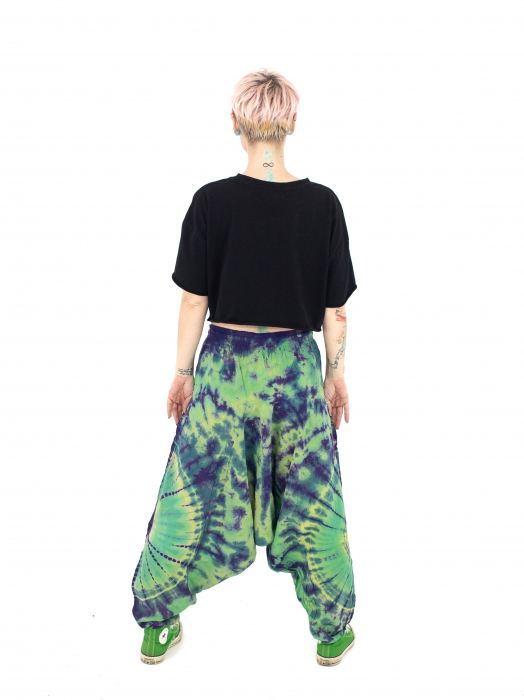 Șalvari din bumbac Tie Dye - Jungle [3]