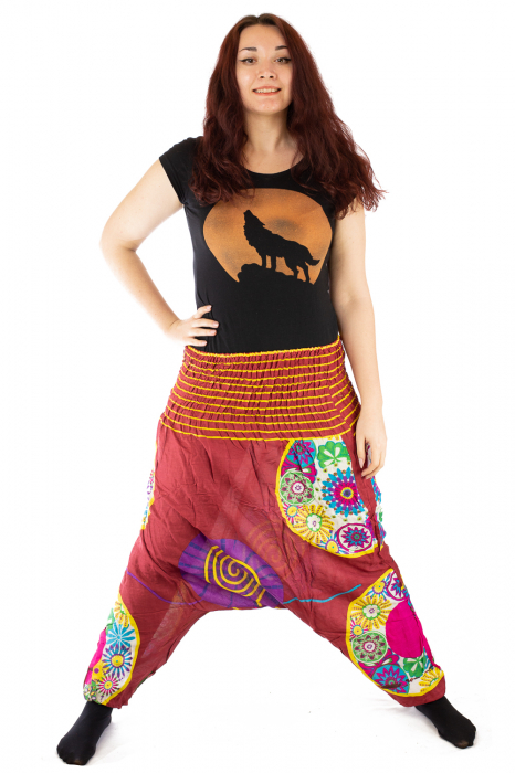 Salvari femei visinii cu spirala [4]