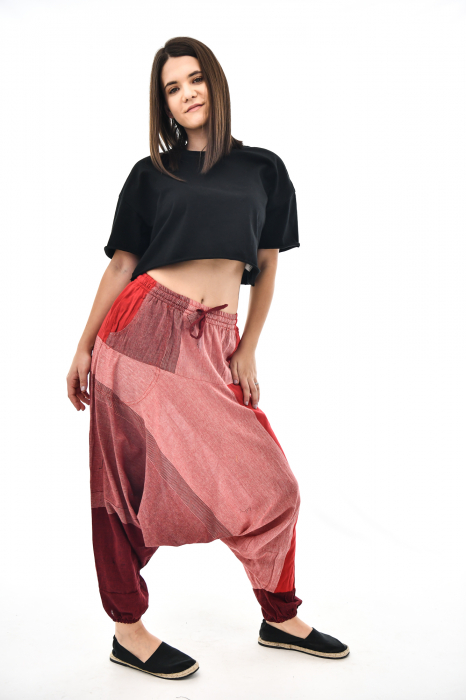 Salvari in carouri in nuante de rosu [9]