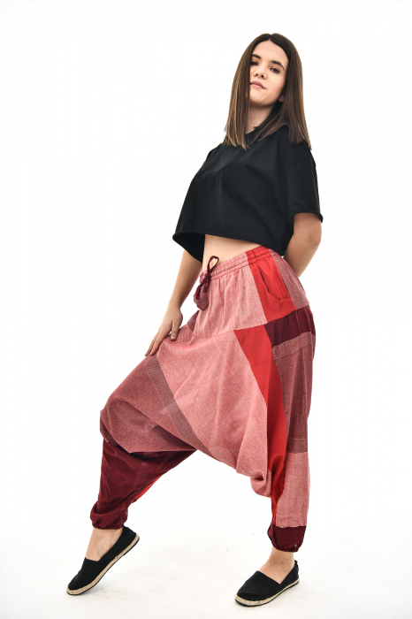 Salvari in carouri in nuante de rosu [4]