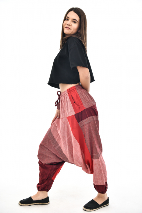 Salvari in carouri in nuante de rosu [5]