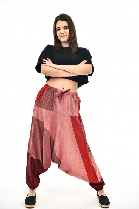 Salvari in carouri in nuante de rosu [2]