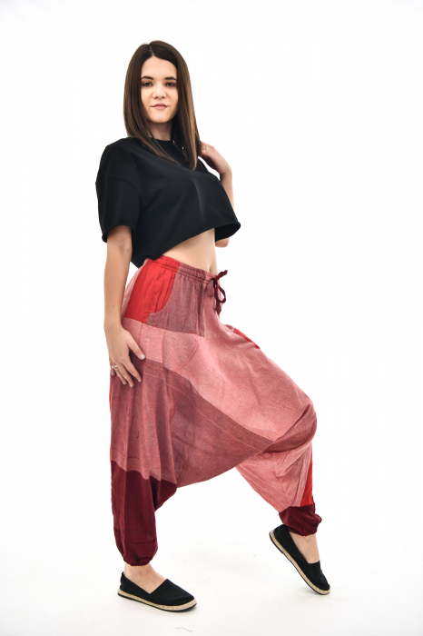 Salvari in carouri in nuante de rosu [8]