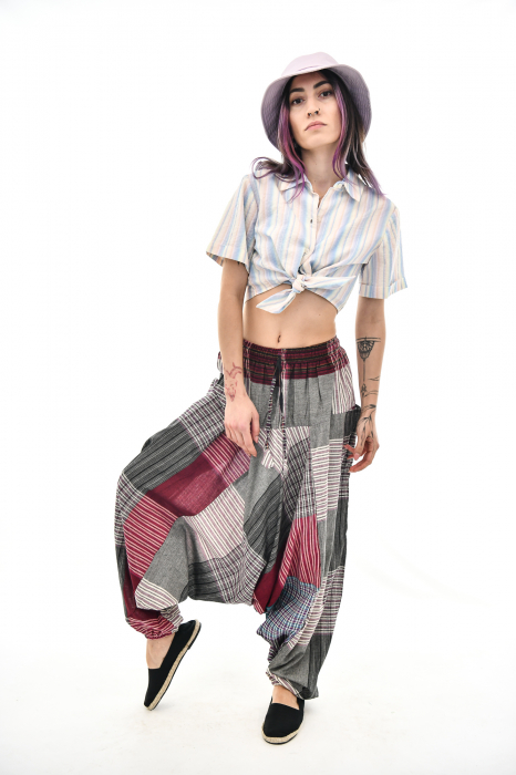 Salvari in carouri - Rosu cu Gri [3]