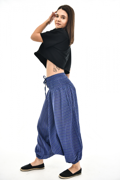 Salvari in dungi cu banda lata - Verde [4]