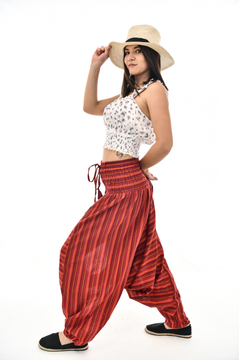 Salvari in dungi cu banda lata - Verde [4]