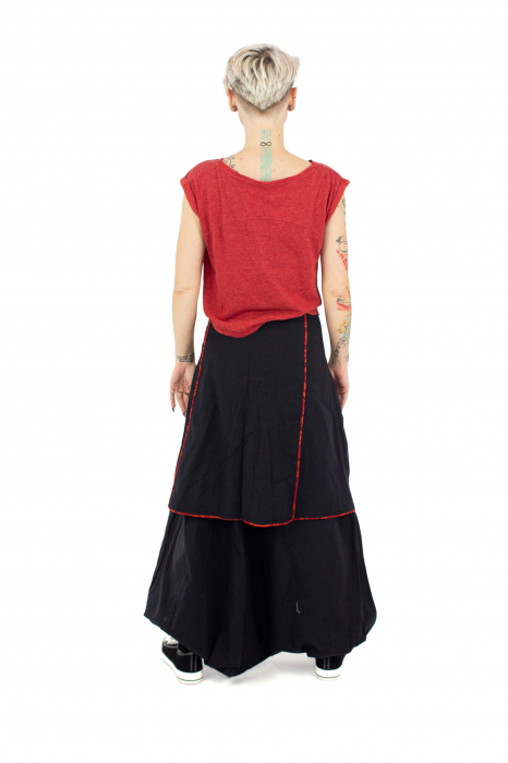 Salvari lejeri cu broderie si print - Multicolor [4]