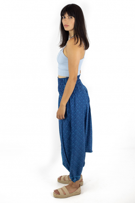 Salvari lejeri cu print floral - Albastru - M-39 [4]