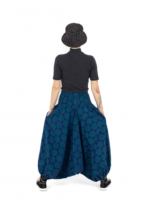 Salvari lejeri cu print Mandala - Indigo [4]