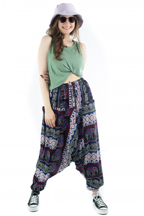 Salvari lejeri din rayon - Elephants [3]